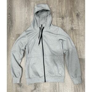 Riflessi Hoodie Men's Large Gray Collection Premium Edition Full Zip Tech Hoodie